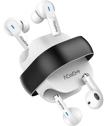 ACwO DwOTS Fire India's First In-Ear+Half-in-Earbuds In 1 Case, 3+3 EQ Modes, Supports Wireless Charging, 4 Mics AI-ENC (Celsetial Black)