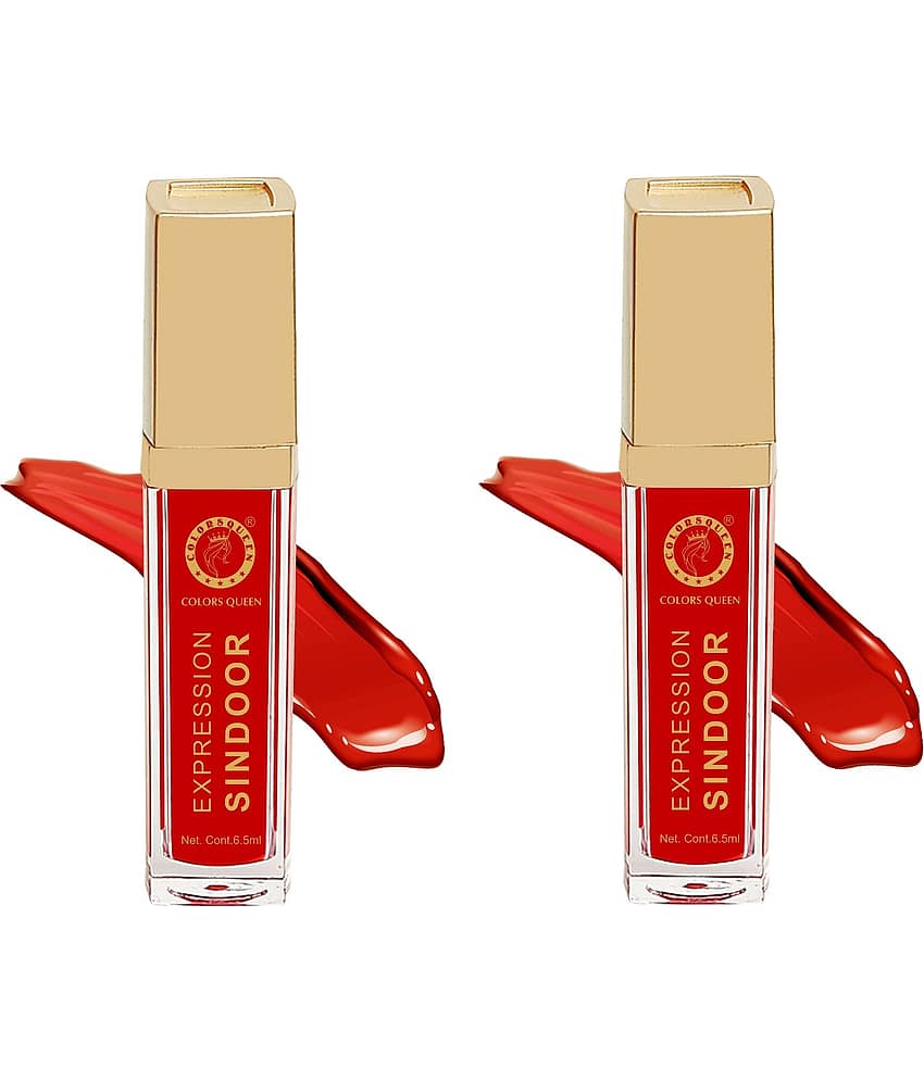 Colors Queen Expression Sindoor 6.5ml, Red (Pack of 2)