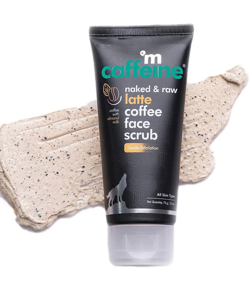 mCaffeine Moisturizing Latte Face Scrub 75gm (Pack of 1)