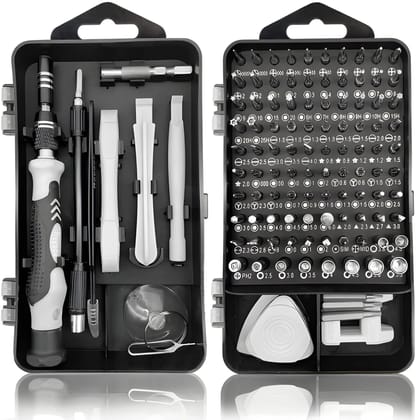 115 in 1 Precision Magnetic Screwdriver Set | Professional Repair Tool Kit with Multi Bits & Storage Case for Laptop, Mobile, Watch, PC, Camera & Electronics Repair (Original Quality)