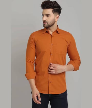 VERTUSY - Orange 100% Cotton Regular Fit Men's Casual Shirt ( Pack of 1 )