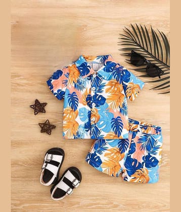 Ocvito Pack of 1 Boys Cotton Shirt & Shorts Set ( Multicolor )
