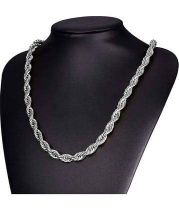 FASHION FRILL - Silver Plated Chain ( Pack of 1 )