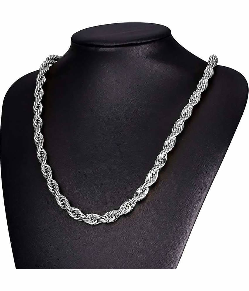 FASHION FRILL - Silver Plated Chain ( Pack of 1 )