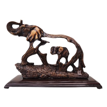 Brass Showpiece Elephant Statue, Height : 6.6 Inch (BSMAS1307 C)
