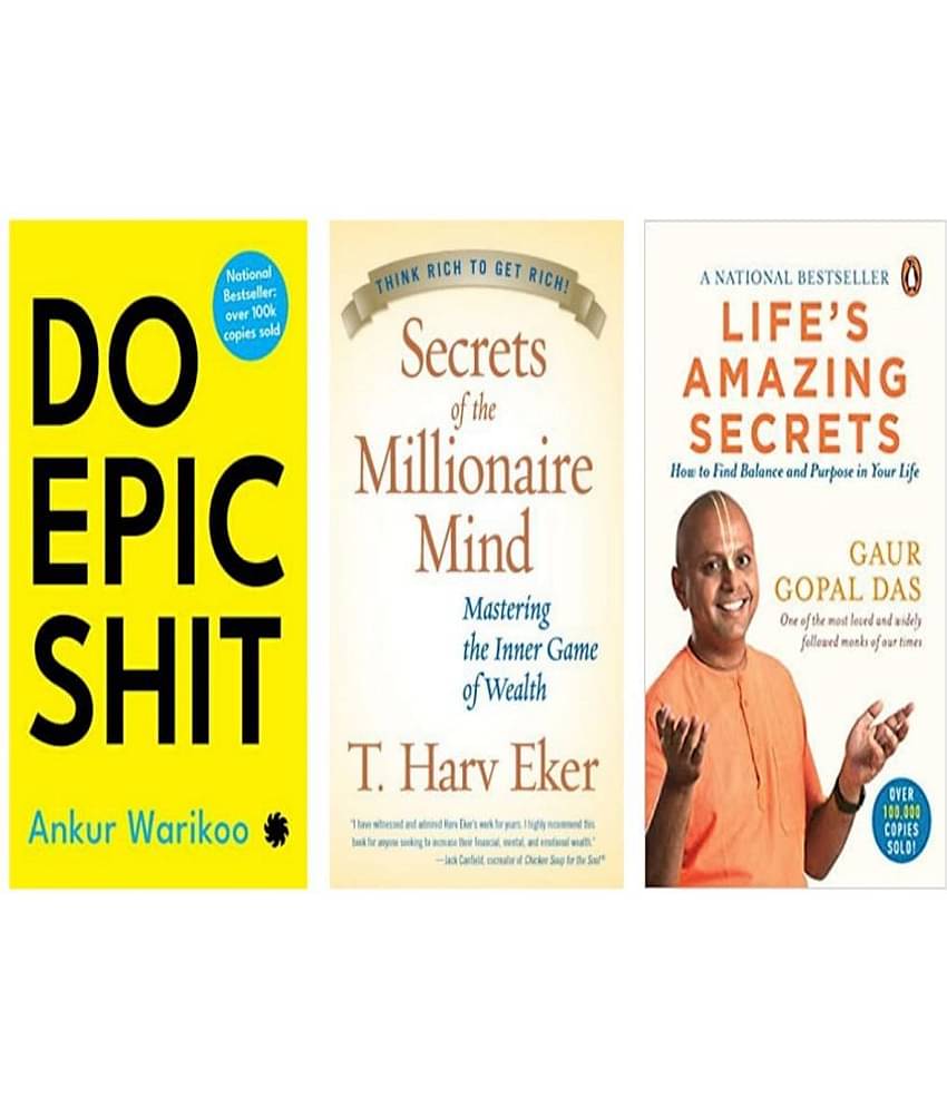 ( Combo of 3 books )  DO EPIC SHIT & Secrets of the Millionaire Mind & Life's Amazing Secrets