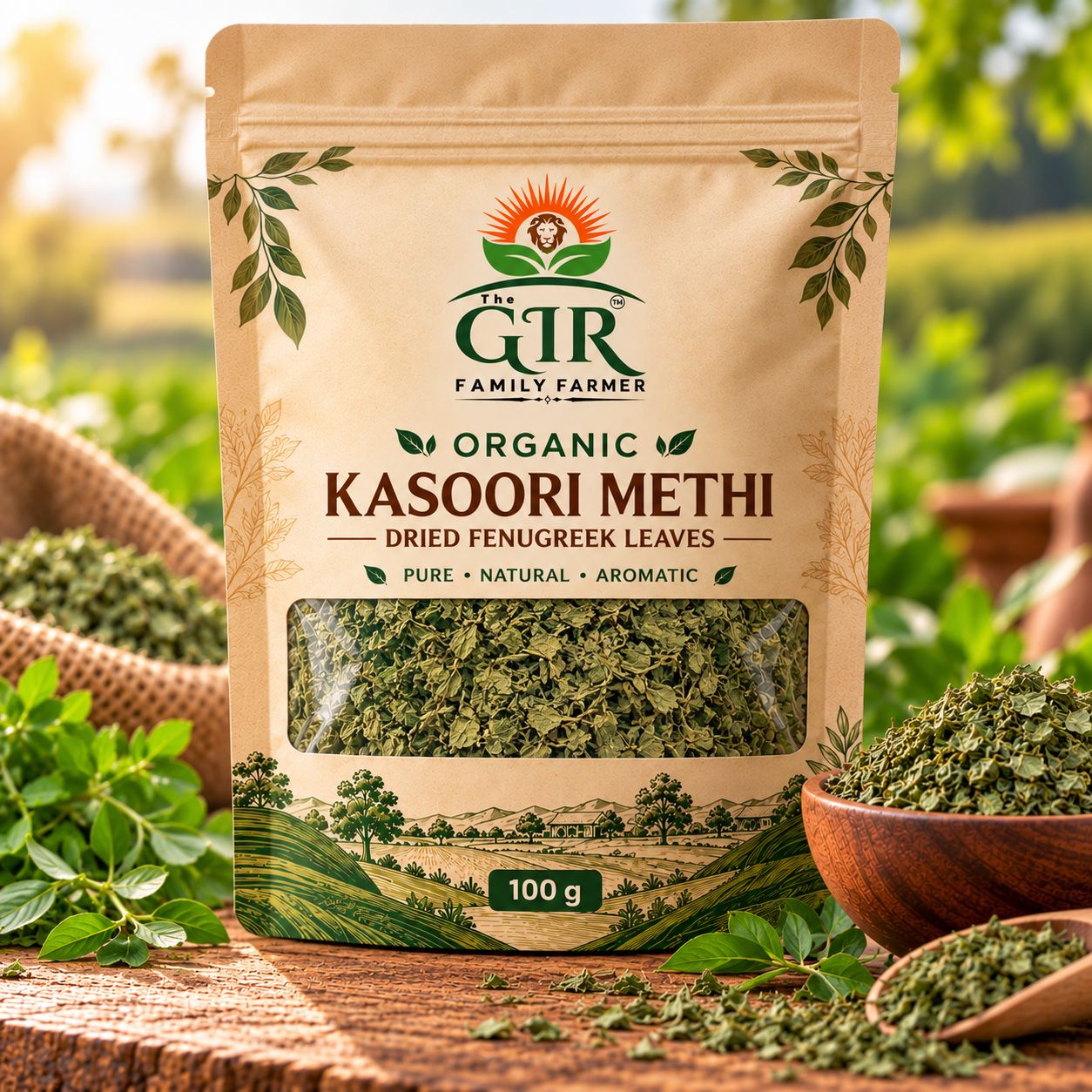Organic Kasuri Methi (Kasoori Methi) – Dried Fenugreek Leaves