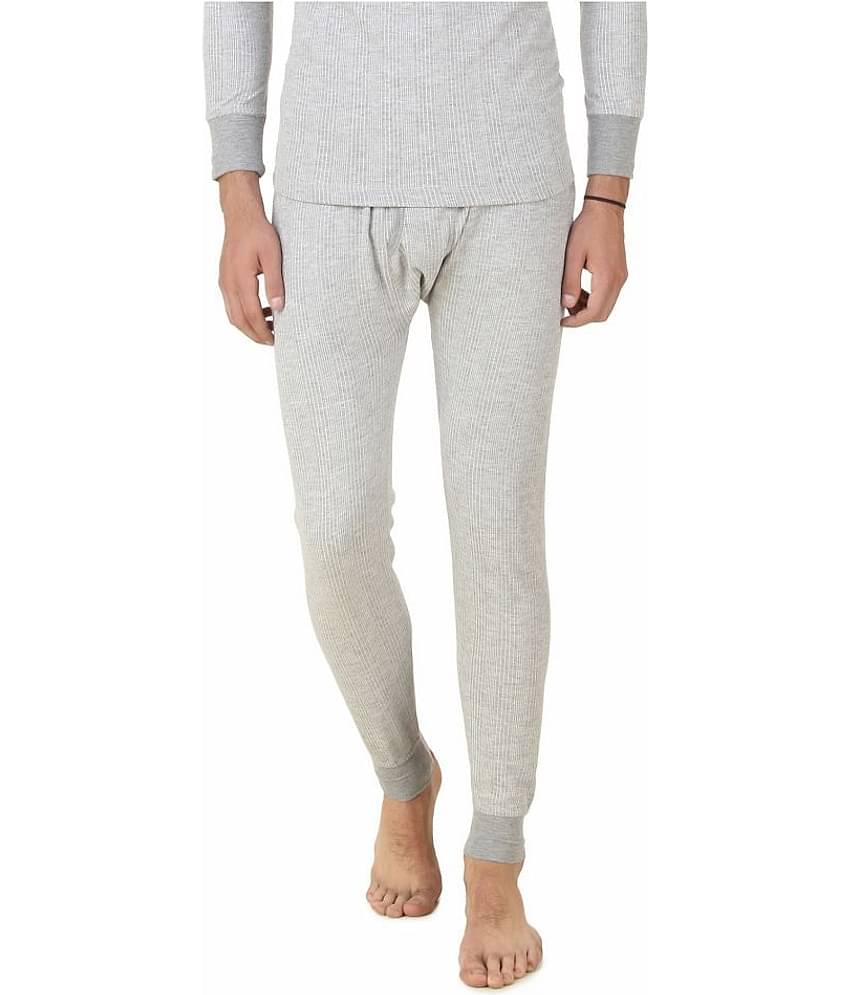 Hap Kings Pack of 1 Cotton Blend Thermal Bottoms For Men's ( Grey )