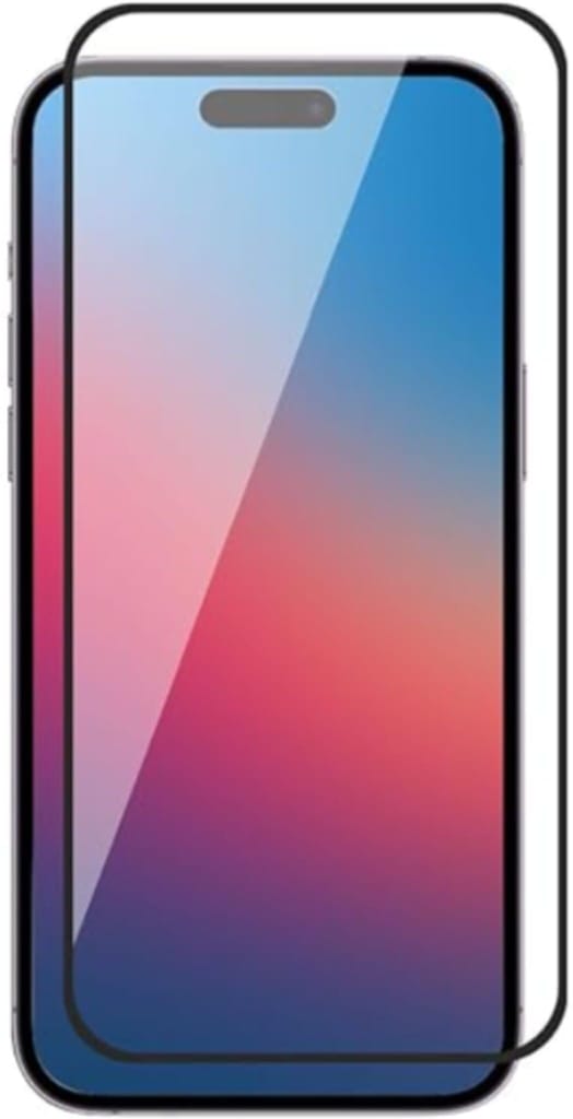 PLUGTECH Advanced Tempered Glass With Anti-Explosion 9H Hardness Edge-To-Edge Coverage Screen Guard for iPhone 15 PLUS