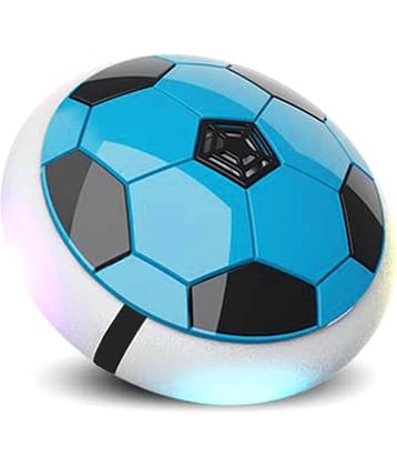 RAINBOW RIDERS Hover Football / Indoor Floating Hover ball Soccer / Smart Air Hover Football With lighting / Soft Foam Bumpers Hover Football For Boys And Girls / LED Lighting Soft Foam Bumper Hover Football For 3+ Years Kids.