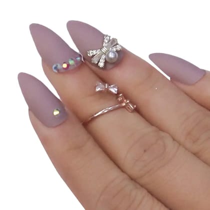 PARTY NAILS-3 (NAIL KIT INCLUDED)-Baby Nude