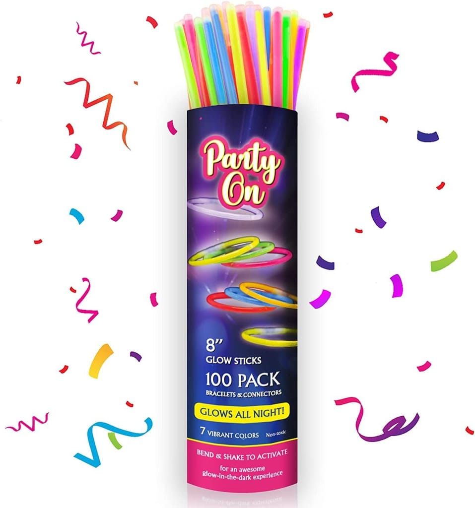 Glow in the Dark Wrist Bands - 100PC - Party and Festive Needs | Buy online on ZillyBuy