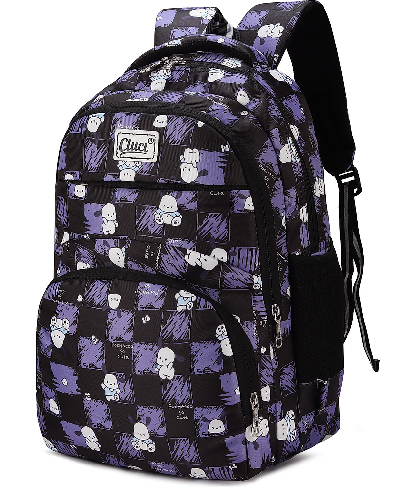 CLUCI 30 Ltrs Polyester Backpack *For Boys & Girls ( Black )