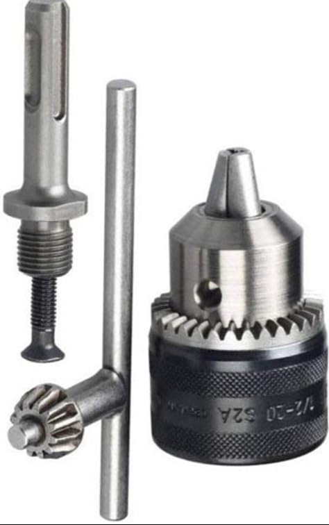 Machine Master Professional Drill Chuck, 1.5-13mm Capacity, 1/2-20UNF Thread, Metal Construction, SDS-Plus Compatible
