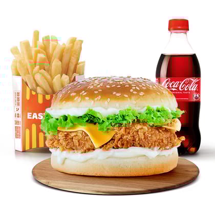 Easy solo burger meal