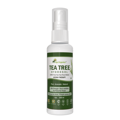 Tea Tree Hydrosol 100ml | 100% Pure Floral Water | Facial & Hair Spray | Natrural cleanser for Acne, Pimple-Prone skin | Chemical Free & Alcohol Free