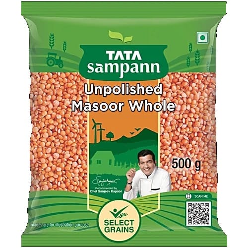Tata Sampann Masoor Dal/Mysore Bele - Whole, 500 g