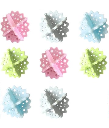 KTU-Laundry Balls For Washing Machine Anti-tangle Balls Randomcolor (Pack of 8)