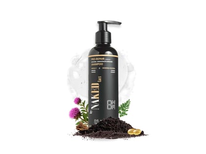 By NAKED fact Pro Repair Anti Hairfall Shampoo| 5x Hair Fall Control Scalp cleaning & Strengthening | Contains Black Soil, Nardostachys Jatamansi, Omega 3 & Moringa Oleifera | For All Hair Types | For Women & Men | 250ml
