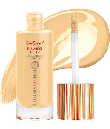 Colors Queen Dewy Liquid For All Skin Types Skin Ivory Foundation Pack of 1
