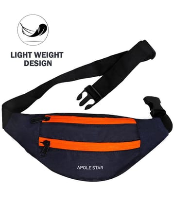 APOLESTAR WAIST BAG/CHEST BAG Polyester Blue Passport Holder - Blue