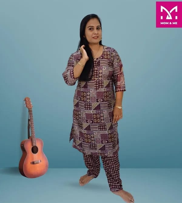 Mom And Me Kurta Co-Ord Set (L) | Pure Cotton | Ethnic Casual