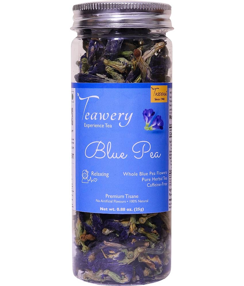 Tassyam Dried Butterfly Pea Flower Tea Loose Leaf 25 gm