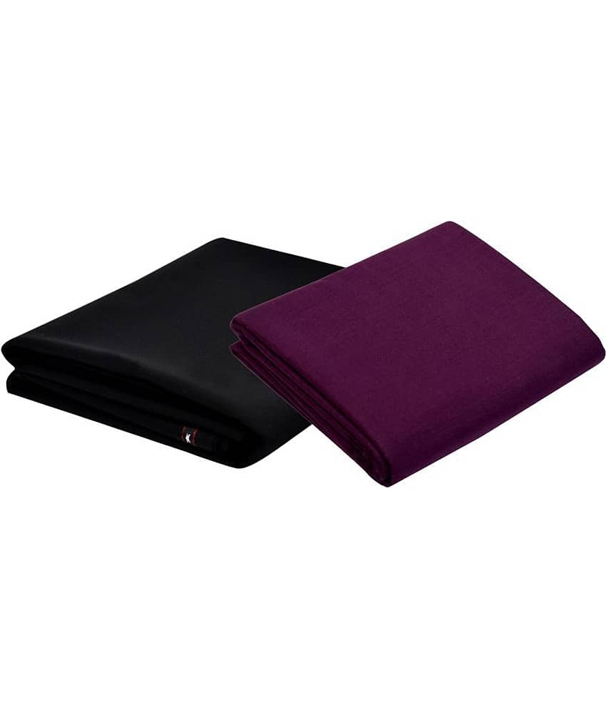 KUNDAN SULZ GWALIOR Multi Cotton Blend Unstitched Shirts & Trousers 1 Pant & 1 Shirt Pc For Men's
