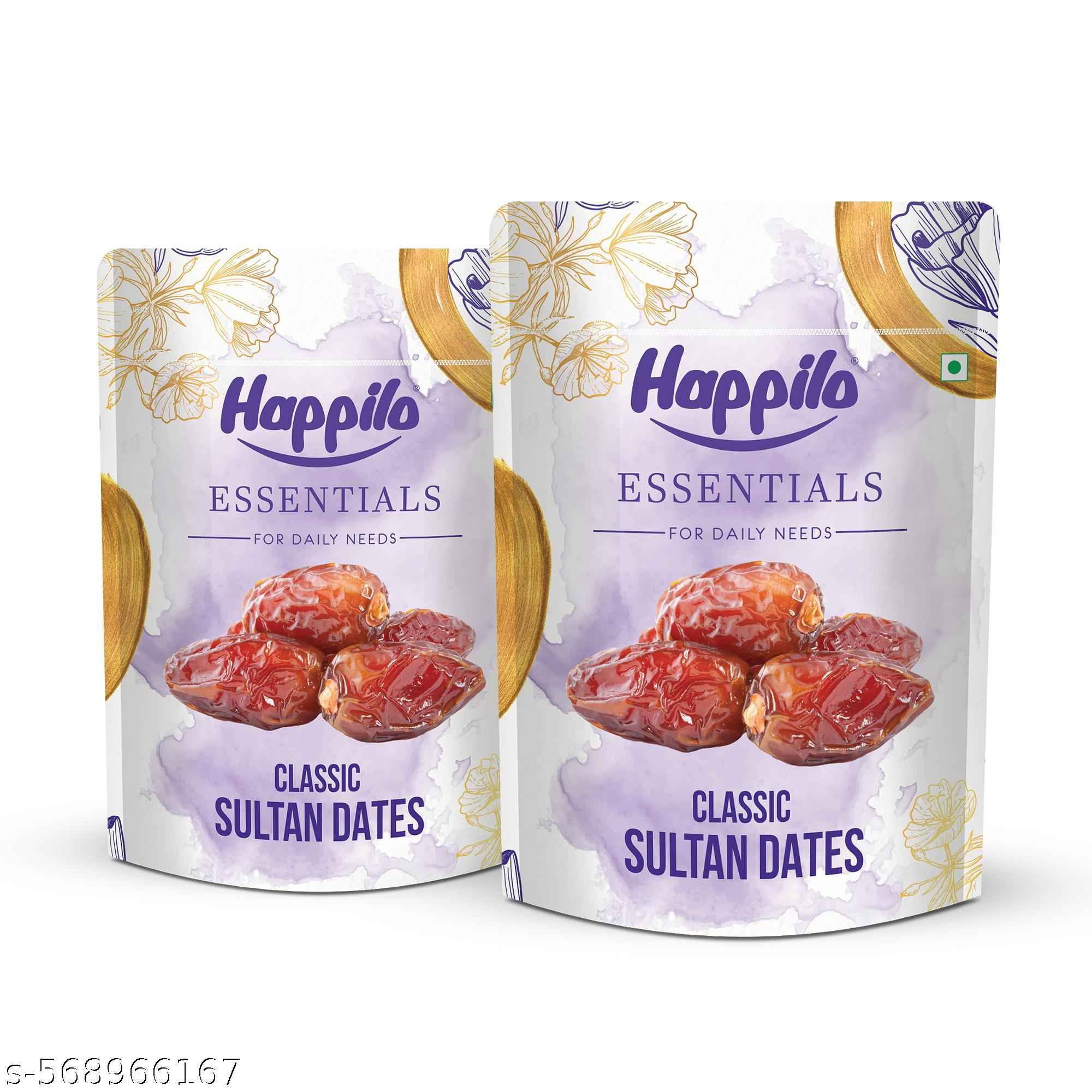 Happilo Essentials Classic Sultan Dates 500g (Pack of 2)