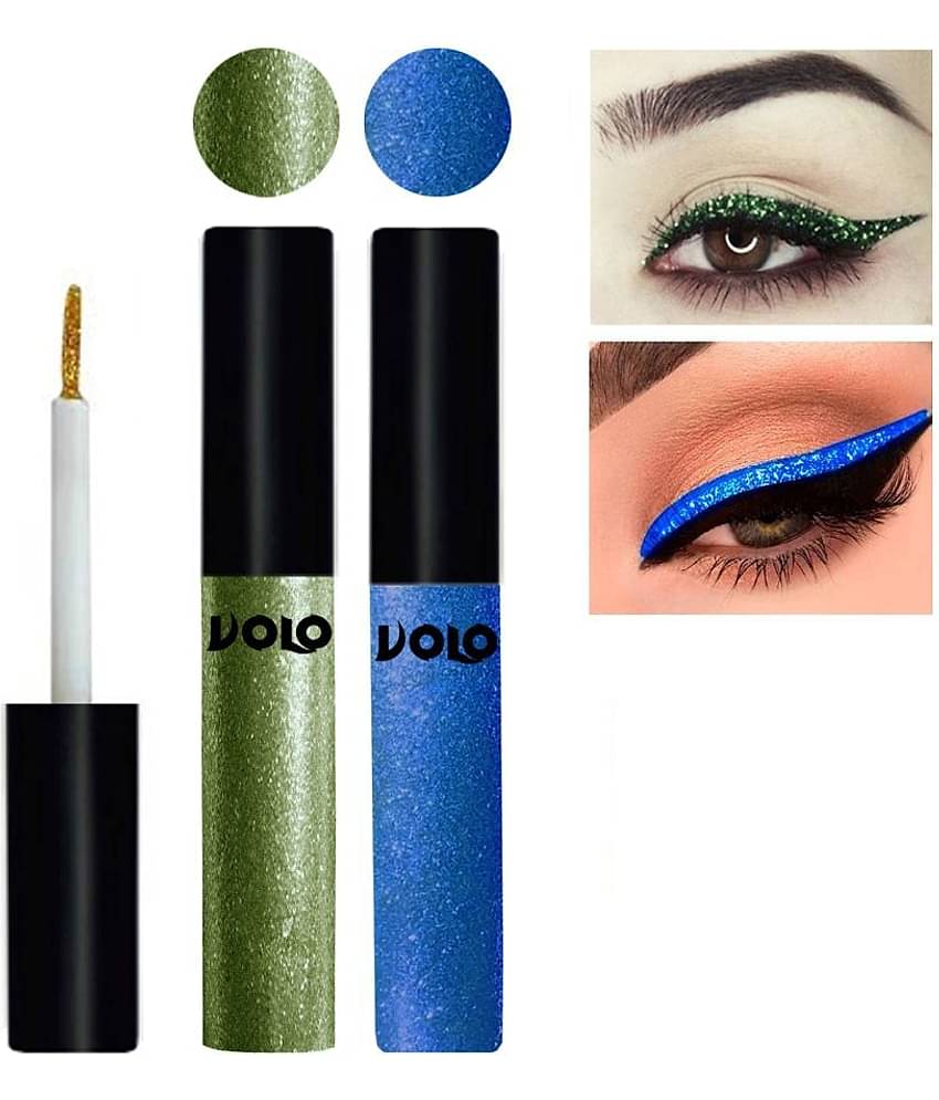 Volo Waterproof Glitter Eyeliner (Olive Green & Sky Blue)