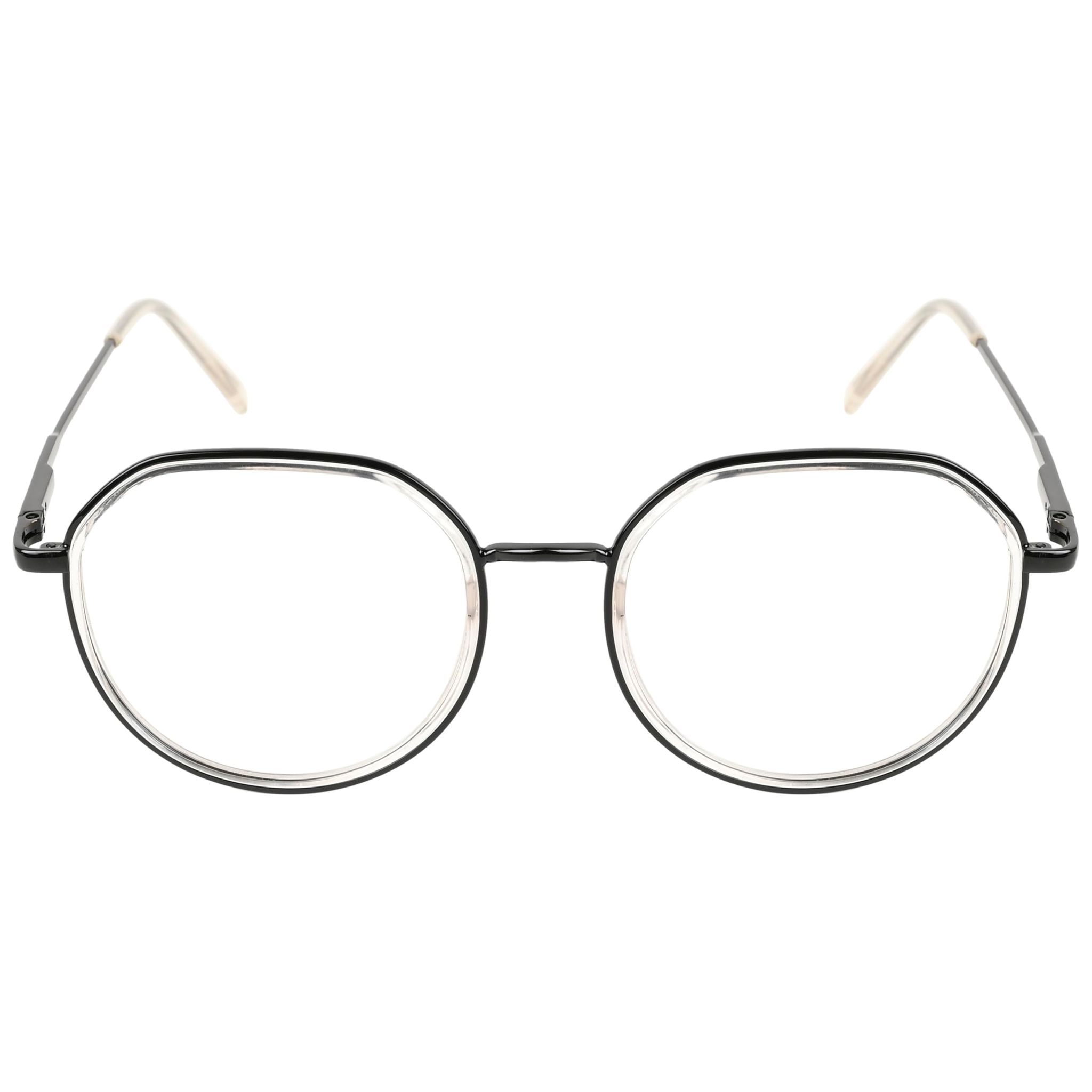 TERRY & CO Zero Power Blue Cut Eyeglasses | Metal Frame | Medium Size | Anti-Reflective, UV Protection, Lightweight | Spring Hinges | Unisex