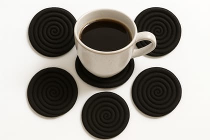 Tiger Grass Back Tea Coaster – Eco-Friendly & Stylish (Pack of 6)