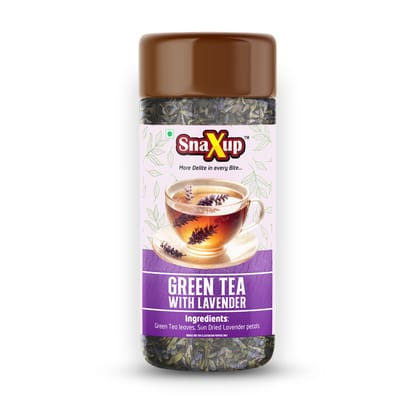 SnaXup Green Tea With Lavender Tea 50Gm