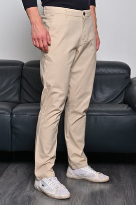 Lilum - Cotton Stretch Chino - Beige-S-30 / BEIGE
