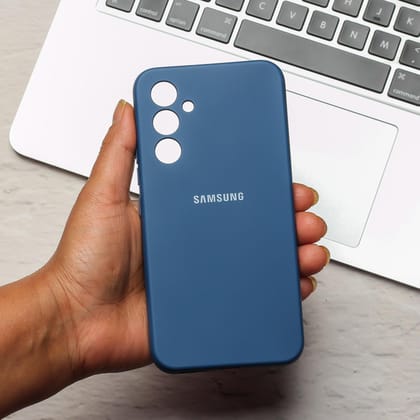 Blue Original Camera Safe Silicone case for Samsung A14