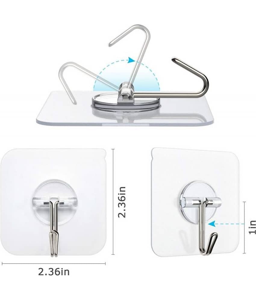 Self Adhesive Wall Hanging Hooks - Towel Racks ( Pack of 3 )