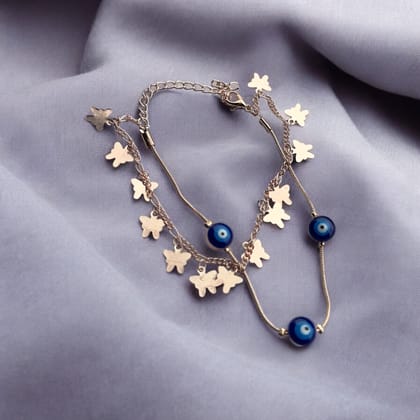 2 Layer Evil Eye Bracelet