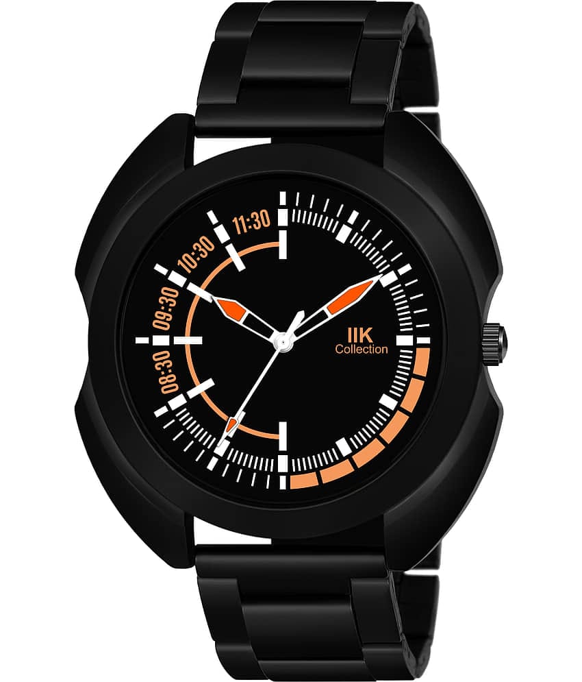 IIK COLLECTION - Black Stainless Steel Analog Men's Watch