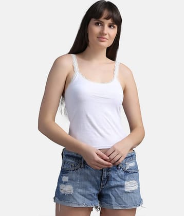 N-Gal NCM01 Cotton Camisoles - White Single