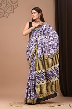 Jaipur Hand Block Print Saree