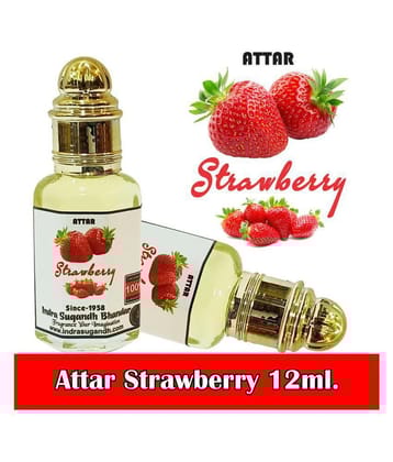 INDRA SUGANDH BHANDAR Attar For Men|Women Strawberry Fresh Berries Farm Long Lasting Fragrance 12ml Rollon Pack