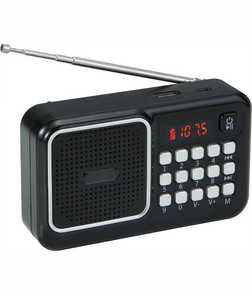 Neo M41 VP RADIO 5 W Bluetooth Speaker Bluetooth v5.0 with USB,SD card Slot Playback Time 4 hrs Black