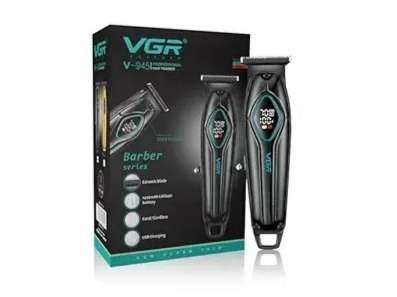 VGR V-945 Professional Trimmer 180 min Runtime 4 Length Settings (Black)