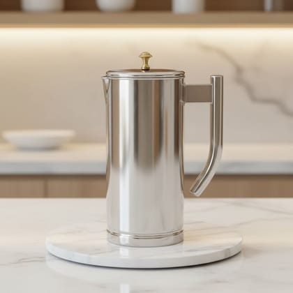 Pure Stainless Steel Water Jug Mirror Finish Pitcher (SMAS066 A)