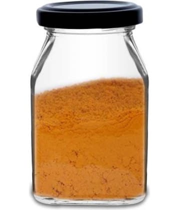 CROCO JAR - Transparent Glass Spice Container ( Pack of 9 )