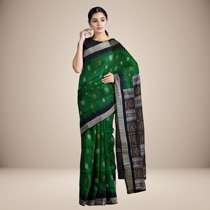 Tribal Design Bomkai Silk Saree
