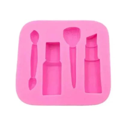 Makeup Themed Silicone Fondant Gum Paste Mould
