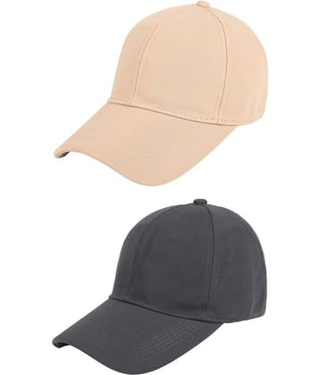 Zacharias - Multi Color Cotton Blend Men's Cap ( Pack of 2 )