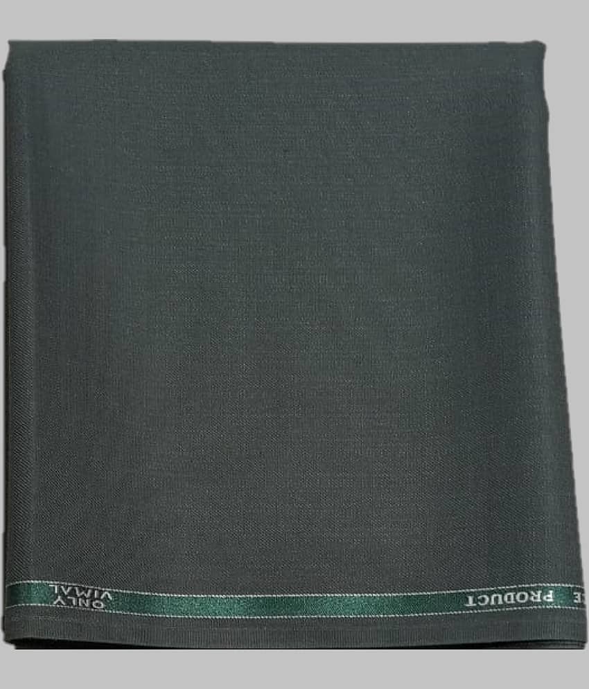 ONLY VIMAL Green Polyester Blend Men's Unstitched Pant Piece ( Pack of 1 )