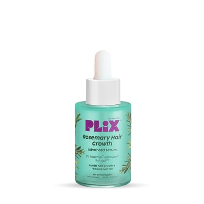 The Plant Fix Plix Rosemary Hair Growth Serum with 3% Redensyl, 4% AnaGain, 3% Baicapil, 30 ml | Stimulates Hair Growth, Increase Hair Density & Thickens Hair | For Men & Women The Plant Fix Plix Rosemary Hair Growth Serum with 3% Redensyl, 4% AnaGain, 3